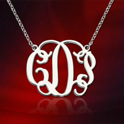 Personalised Monogram Necklace in Sterling Silver - The Name Jewellery™