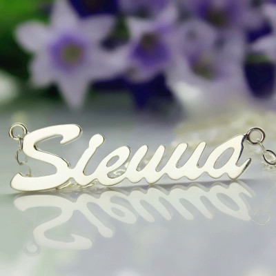 Sterling Silver Sienna Style Name Necklace - The Name Jewellery™