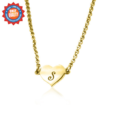 Personalised Precious Heart - 18ct Gold Plated - The Name Jewellery™