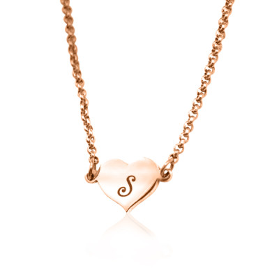 Personalised Precious Heart - 18ct Rose Gold Plated - The Name Jewellery™