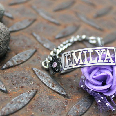 Personalised Name Bracelet/Anklet - Sterling Silver - The Name Jewellery™
