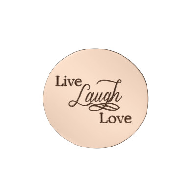 Personalised Live Laugh Love Disc - Dream Locket - The Name Jewellery™