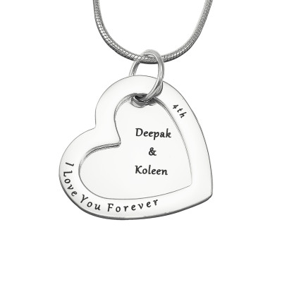 Personalised Love Forever Necklace - sterling Silver - The Name Jewellery™