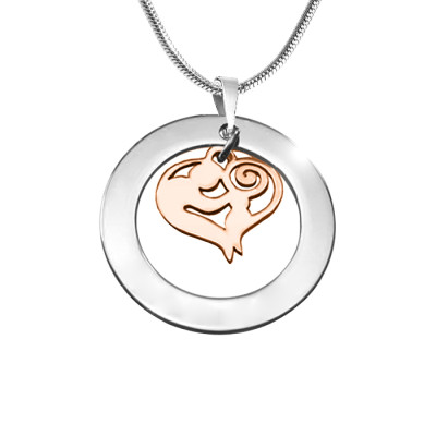 Personalised Mothers Love Necklace - Two Tone - Rose Gold Mother - The Name Jewellery™