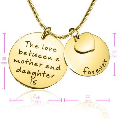 Personalised Mother Forever Necklace - 18ct Gold Plated - The Name Jewellery™