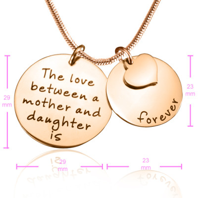Personalised Mother Forever Necklace - 18ct Rose Gold Plated - The Name Jewellery™