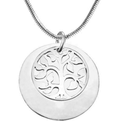 Personalised My Family Tree Single Disc - Sterling Silver - The Name Jewellery™
