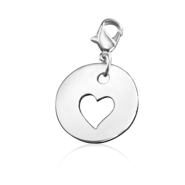 Personalised Cut Out Heart Charm - The Name Jewellery™