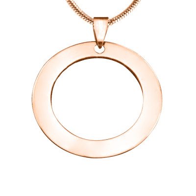Personalised Circle of Trust Necklace - 18ct Rose Gold Plated - The Name Jewellery™