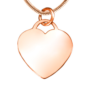 Personalised Forever in My Heart Necklace - 18ct Rose Gold Plated - The Name Jewellery™