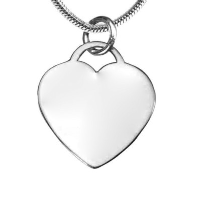 Personalised Forever in My Heart Necklace - Sterling Silver - The Name Jewellery™