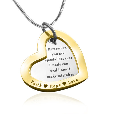 Personalised Love Forever Necklace - Two Tone - Gold  Silver - The Name Jewellery™
