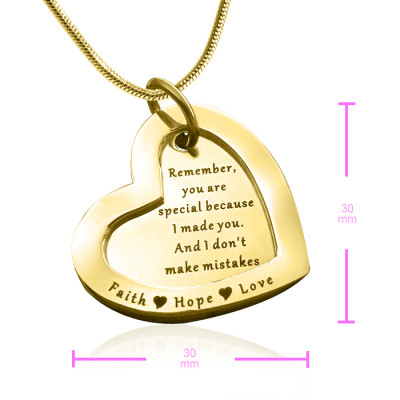 Personalised Love Forever Necklace - 18ct Gold Plated - The Name Jewellery™