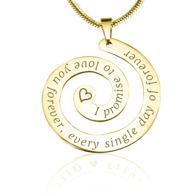 Personalised Promise Swirl - 18ct Gold Plated*Limited Edition - The Name Jewellery™