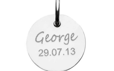 Your Story, Their Print: The Pattened Fingerprint Circle Necklace