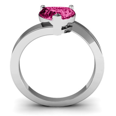 Passion  Large Heart Solitaire Ring - The Name Jewellery™