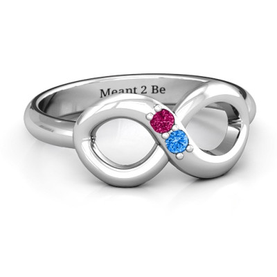 Twosome  Infinity Ring - The Name Jewellery™