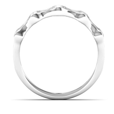 15 Stone Family Wave Ring - The Name Jewellery™