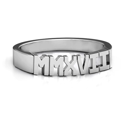 2017 Roman Numeral Graduation Ring - The Name Jewellery™