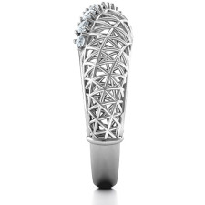 Unwrap the Secrets of Our 9 Stone Geometric Mesh Ring