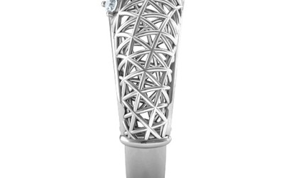 Unwrap the Secrets of Our 9 Stone Geometric Mesh Ring
