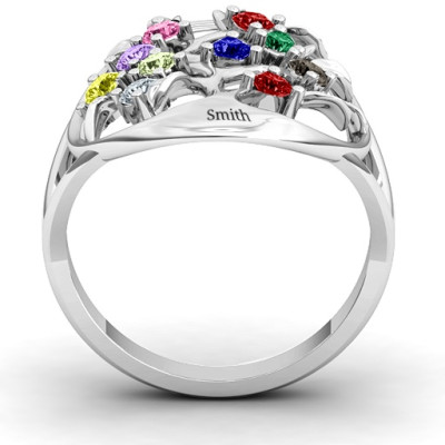 Oval Family Tree Ring - The Name Jewellery™