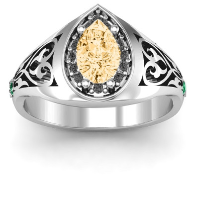 Aphrodite Ring with Side Gems - The Name Jewellery™