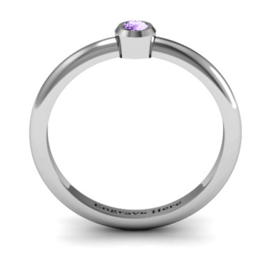 Beloved Classic Bezel Set Ring - The Name Jewellery™