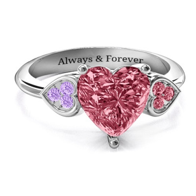 Brilliant Love Accented Heart Ring - The Name Jewellery™