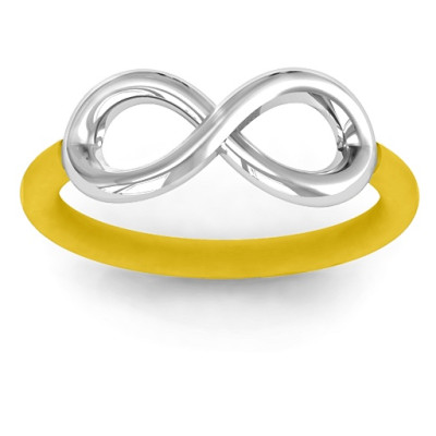Classic Infinity Ring with Changeable Bands - The Name Jewellery™