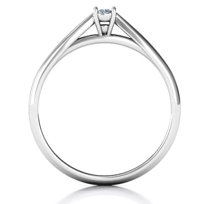 Classic Solitare Sparkle Ring - The Name Jewellery™