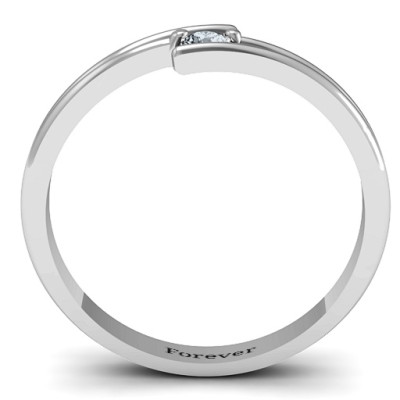 Double Line Bypass Ring - The Name Jewellery™