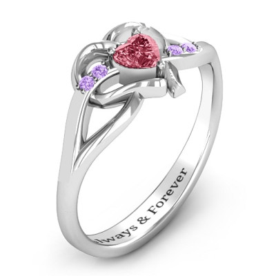 Endless Romance Engravable Heart Ring - The Name Jewellery™