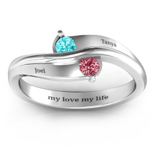 Eternal Enchantment Ring: Personalized Birthstone & Engraved Jewelry