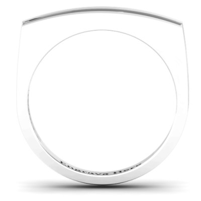 Fissure Beaded Groove Women's Ring - The Name Jewellery™