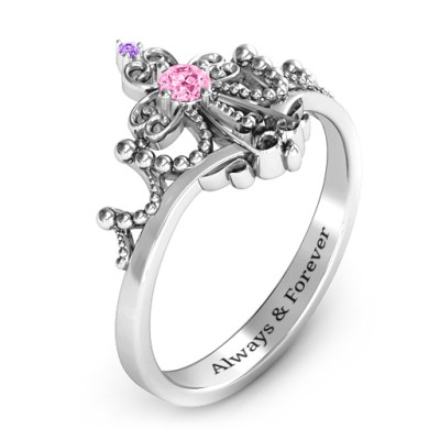 Forever And Always Tiara Ring - The Name Jewellery™