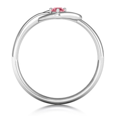 Forget Me Knot Heart Infinity Ring - The Name Jewellery™