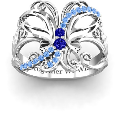 Glimmering Butterfly Ring - The Name Jewellery™