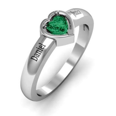 Heart in a Heart Ring - The Name Jewellery™