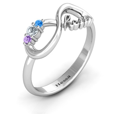 Hessa  Never Parted After Gemstone Ring - The Name Jewellery™