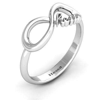 Hessa  Never Parted After Infinity Ring - The Name Jewellery™