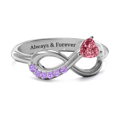 Infinity In Love Ring with Accents - The Name Jewellery™