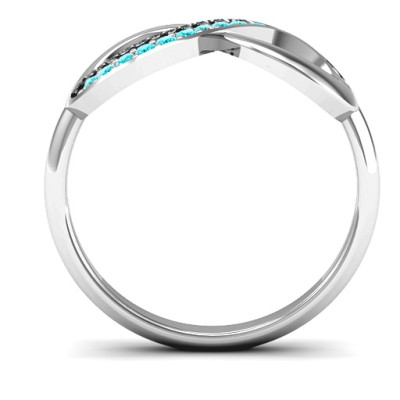 Infinity Ring with Single Accent Row - The Name Jewellery™