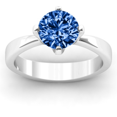 Large Stone Solitaire Ring - The Name Jewellery™