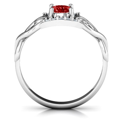 Lasting Love Promise Ring with Accents - The Name Jewellery™