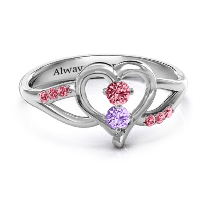 Magical Moments Two-Stone Ring - The Name Jewellery™