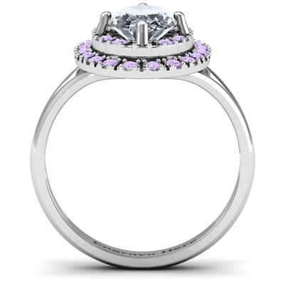 Margaret Double Halo Ring - The Name Jewellery™