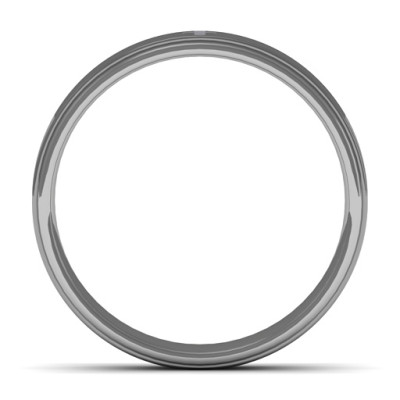 Men's Cross and Brushed Centre Tungsten Ring - The Name Jewellery™