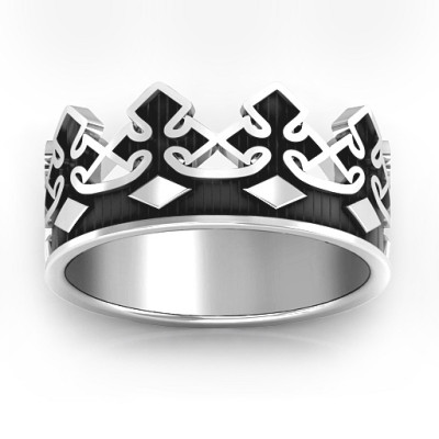 Men's Regal Crown Band - The Name Jewellery™