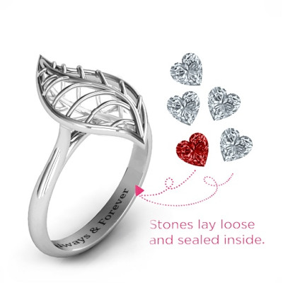 Mint to Be Cage Leaf Ring - The Name Jewellery™